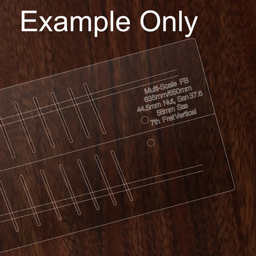 Multi Scale Fret Slotting Templates