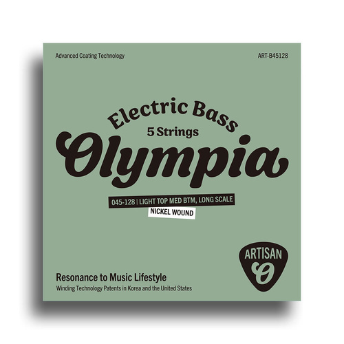Olympia Artisan Series 5-String Bass Set Coated Light Top Medium Bottom (45-128)