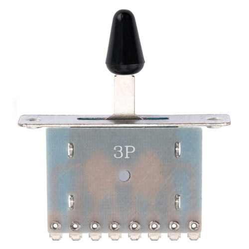 Alpha Pickup Selector Switch,  tele-style 3-Way, Black Tip