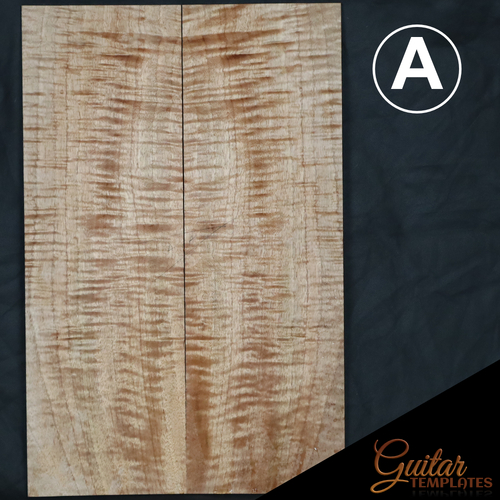 A. Qld Curly Maple Electric Body Caps