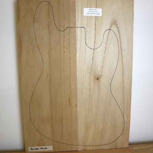 2 Piece Paulownia Solid Body Blank
