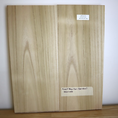 Oversize 2 Piece Paulownia Solid Body Blank 