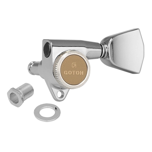 Chrome Gotoh Magnum Lock-Trad 3+3 Tuners - Keystone Buttons