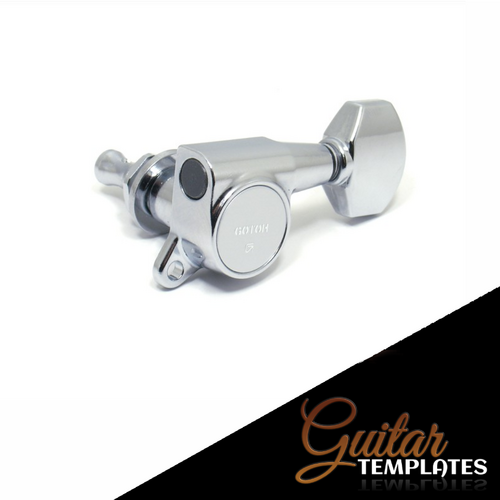 Cosmo Black Gotoh SG381-07 6-in-line Machine Heads