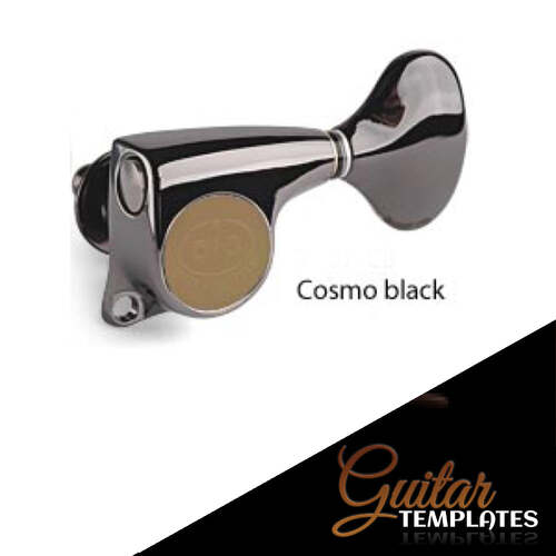 SGS510Z 18:1 Tuners 3+3 with Large Metal Knobs - Cosmo Black