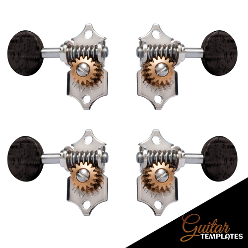 Ebony Waverly Ukulele Tuners