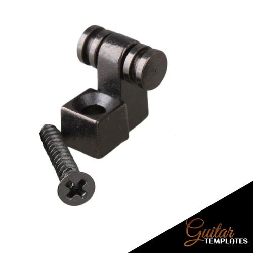Dual Roller Guitar String Tree - Black