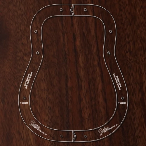 Martin Dreadnaught Style Body Mold Template