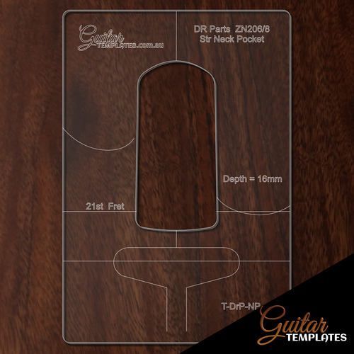 Neck Pocket Template - Compatible with Dr Parts Str Style Necks