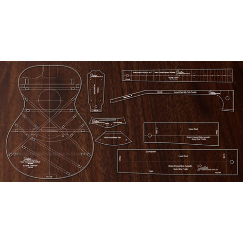 Grand Concert 6 String Acoustic Template Build Set