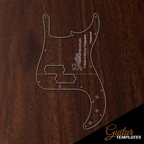 PP-Bass 5 String Style Pick Guard Template