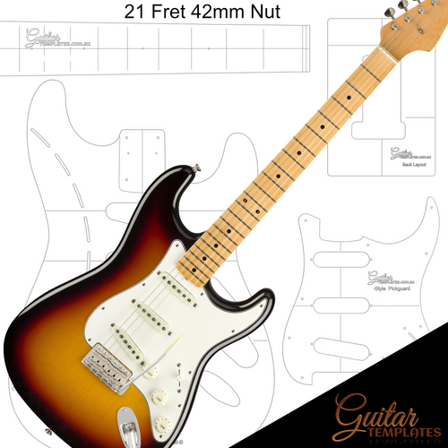 S-Style Template Build Set - 21 Fret 42mm Nut