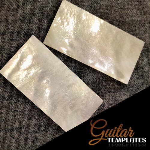 White Mother of Pearl Blanks 30x50x1.5mm